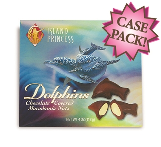 Hawaiian Dolphins Chocolate Covered Whole Mac Nuts
