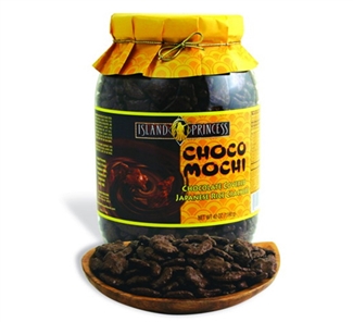 Choco Mochi Chocolate Covered Rice Crackers Large Jar