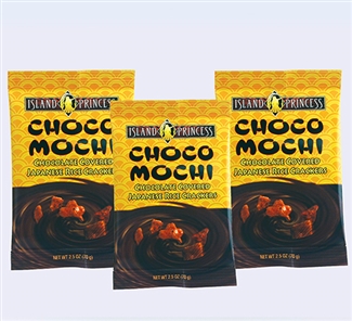 Choco Mochi Chocolate Covered Rice Crackers Snack Bags