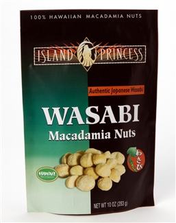 Wasabi Macadamia Nuts Resealable Bag 10oz (1 Bag)