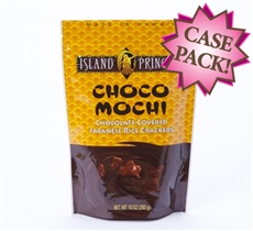 Choco Mochi Chocolate Covered Rice Crackers 10oz (12 Bags)