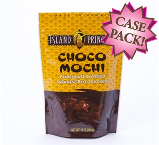 Choco Mochi Chocolate Covered Rice Crackers 10oz (12 Bags)