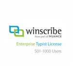 Nuance Winscribe Enterprise Typist License (501-1000 Users)