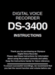 Olympus DS-3400 User Manual
