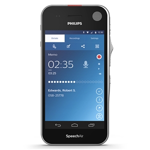Philips PSP2100 SpeechAir Smart Voice Recorder - secure encrypted WiFi enabled Android device