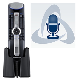 Olympus RecMic II RM-4100S USB Microphone with ODMS R7 Dictation Management Software