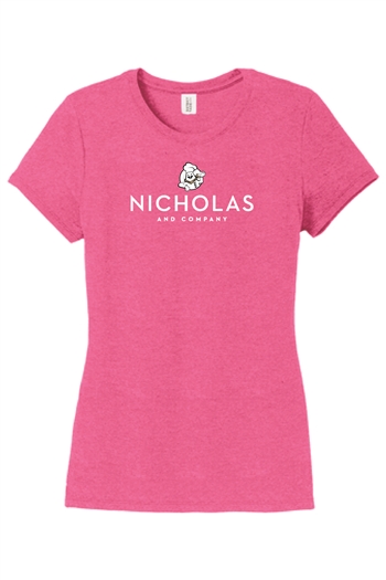 Womens Nicholas Logo S/S Tri-Blend