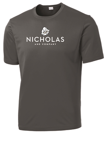 Men's Nicholas Logo S/S 100% Poly Tee