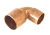 90° Reducing Elbow, Copper Pipe, 1" x 3/4" sweat fittings