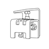 Air Channel Clamp, LH, Classic Edge 350/550