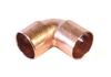 90° Elbow, Copper Pipe, 3/4" x 3/4" sweat fittings