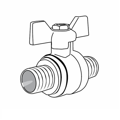 Ball Valve, 1” PEX, Full Port