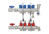 4-branch Brass Radiant Heat Manifold Set