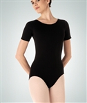 Body Wrappers Plus Size Short Sleeve Leotard