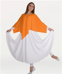 Body Wrappers Girls Convertible Handkerchief Hem Skirt/Shoulder Drape
