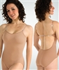Body Wrappers Women's Padded Leotard with clear straps including Plus Size