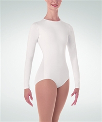 Body Wrappers Plus Size Long Sleeve High Neck Leotard
