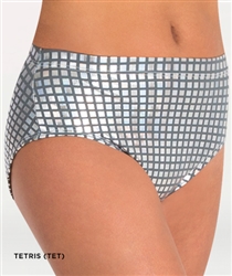 Body Wrappers Adult and Child Tetris Trendy Dance Brief