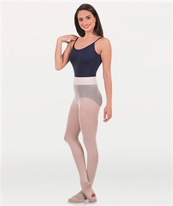 Body Wrappers Child's Convertible Dance Tights with a knit waistband- You Go Girl Dancewear