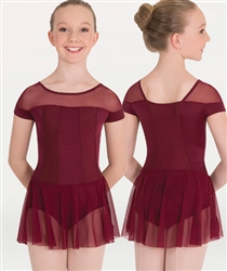 Body Wrappers Illusion Skirted Leotard