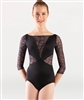 Body Wrappers Virginia Blooms 3/4 Sleeve Leotard