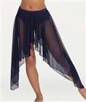 Body Wrappers Women's Convertible Long Back or Side Drapey Chiffon Skirt in Sizes XS/S, M/L, XL/2X in Sizes XS/S, M/L, XL/2X