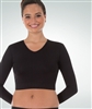 Body Wrappers Adult Long Sleeve V-Neck Midriff