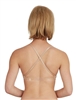 Capezio Plus Size Seamless Clear Back Bra with Transition Straps