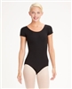 Capezio Nylon Scoop Neck Adult Short Sleeve Leotard - Style TB133