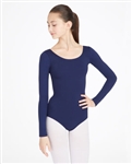 Capezio Nylon Scoop Neck Plus Long Sleeve Leotard - Style TB135X - You Go Girl Dancewear