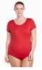 Danskin Nylon Short Sleeve Leotard, Plus Size Leotards - You Go Girl Dancewear