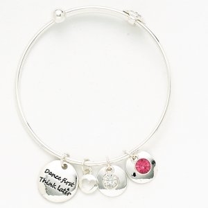 Dasha Dancer Phrase and Stone Bracelet