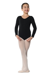 Danshuz Child Long Sleeve Cotton Leotard - You Go Girl Dancewear