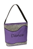 Silver Sparkle Tote Dance Bag in Purple - You Go Girl Dancewear