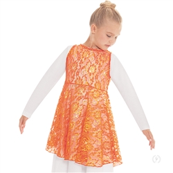 Eurotard Child Heavenly Lace Peplum Tunic