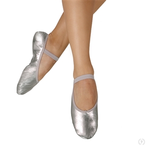 Eurotard Adult Silver Tendu Full Sole Leather Ballet Shoes, A2001A - You Go Girl Dancewear!