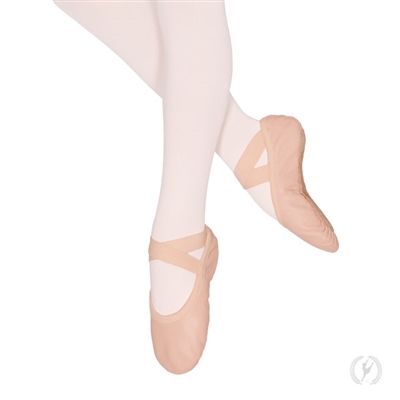 Eurotard Child PassÃ© Full Sole Leather Ballet Shoe, Drawstring Free - pink - You Go Girl Dancewear!