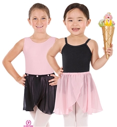 Eurotard Child Mock Wrap Skirt w/ Rosettes - You Go Girl Dancewear