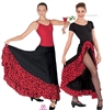 Eurotard Adult Solid/Dot Flamenco Skirt - You Go Girl Dancewear