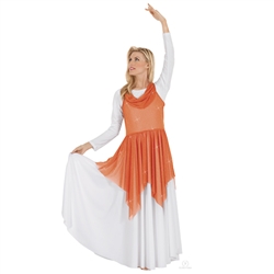 Eurotard Adult Shimmer Handkerchief Tunic, PLUS - You Go Girl Dancewear