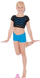 Eurotard Child Stretch Lace Crop Top - You Go Girl Dancewear