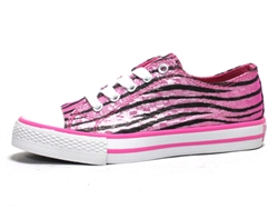 Gotta Flurt Zebra Print Sneakers