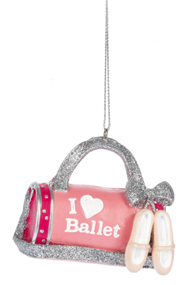 I Love Ballet  Ornament by Ganz - You Go Girl Dancewear
