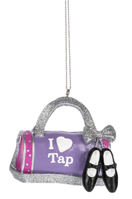 I Love Tap Ornament by Ganz - You Go Girl Dancewear