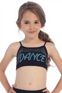 Idea Kids Dance Stud and Sequin Bra Cami