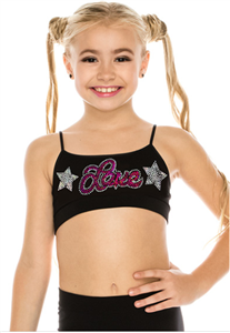 Idea Kids Love Star Sequin Bra Top