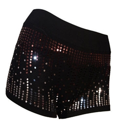 Two Tone Sequin Shorts