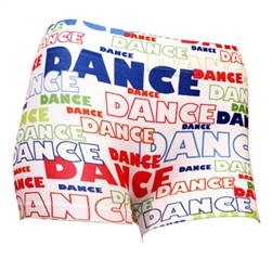 Comic Dance Print Boy Shorts