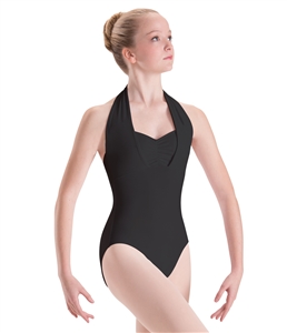 Motionwear Womens Overlay Halter Leotard