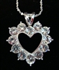 Rhinestone Heart Necklace - You Go Girl Dancewear